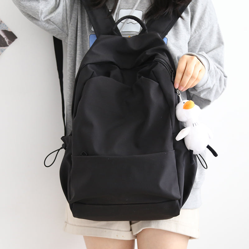 Mori Style Pure Color Female K-style Easiest for Match College Students' Backpack