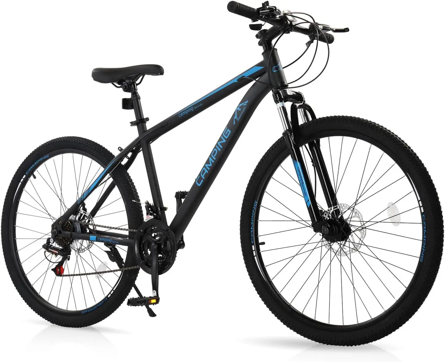 Aktaxon mountain bike27.5/29 inch; mountain bike 21-speed adult bikes, double disc brake, suspension fork, high carbon steel fra