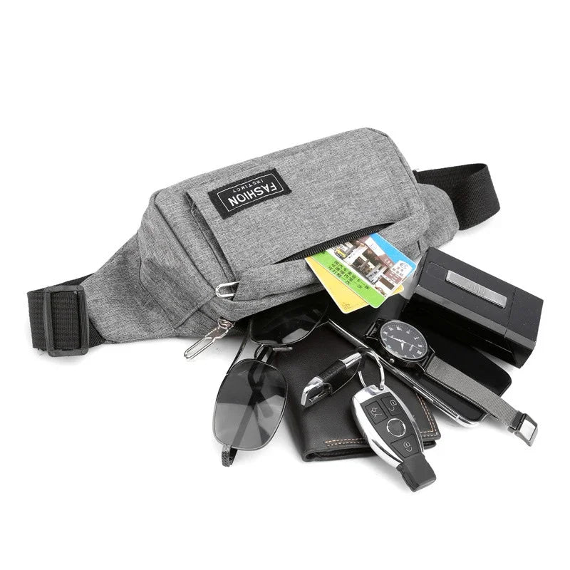 Women Waist Bag Sports Fanny Pack Men Bum Hip Bag Multifunction Travel Chest Bag Crossbody Shoulder Bag Phone Purse Belt Bag