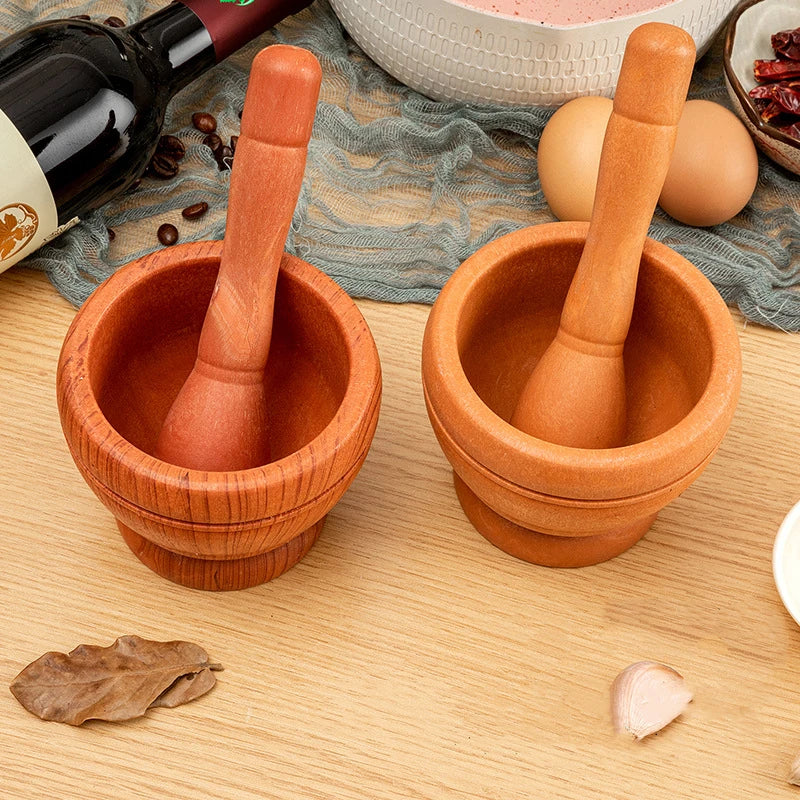 Resin Mortar Pestle Set Garlic Herb Spice Mixing Grinding Crusher Bowl Restaurant Kitchen Tools