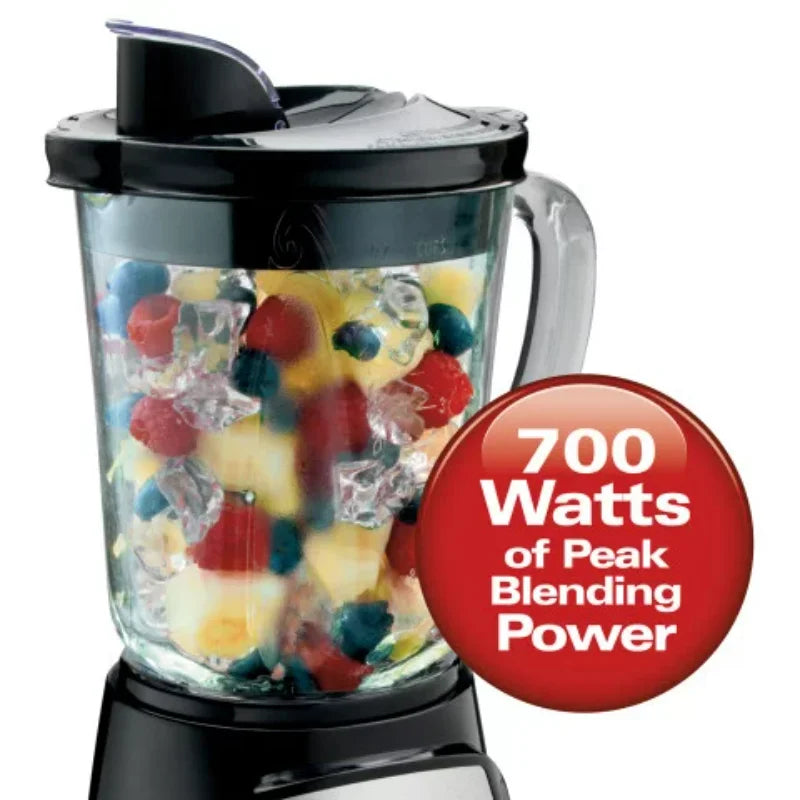 Hamilton Beach Power Elite Multi-Function Blender, 40 fl oz., 700 Watts, Black, New, 58148