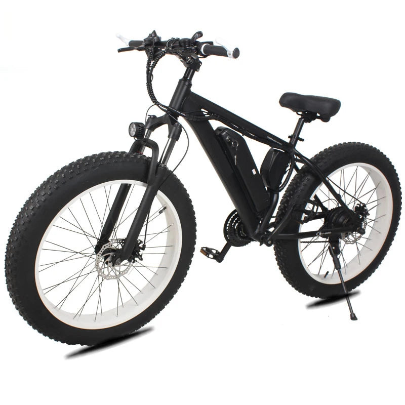 FEVIVOS E1 Mountain Electric bike 26"Dual shock absorbing Electric bicycle 1000W 48V Variable speed Snow tire E bike