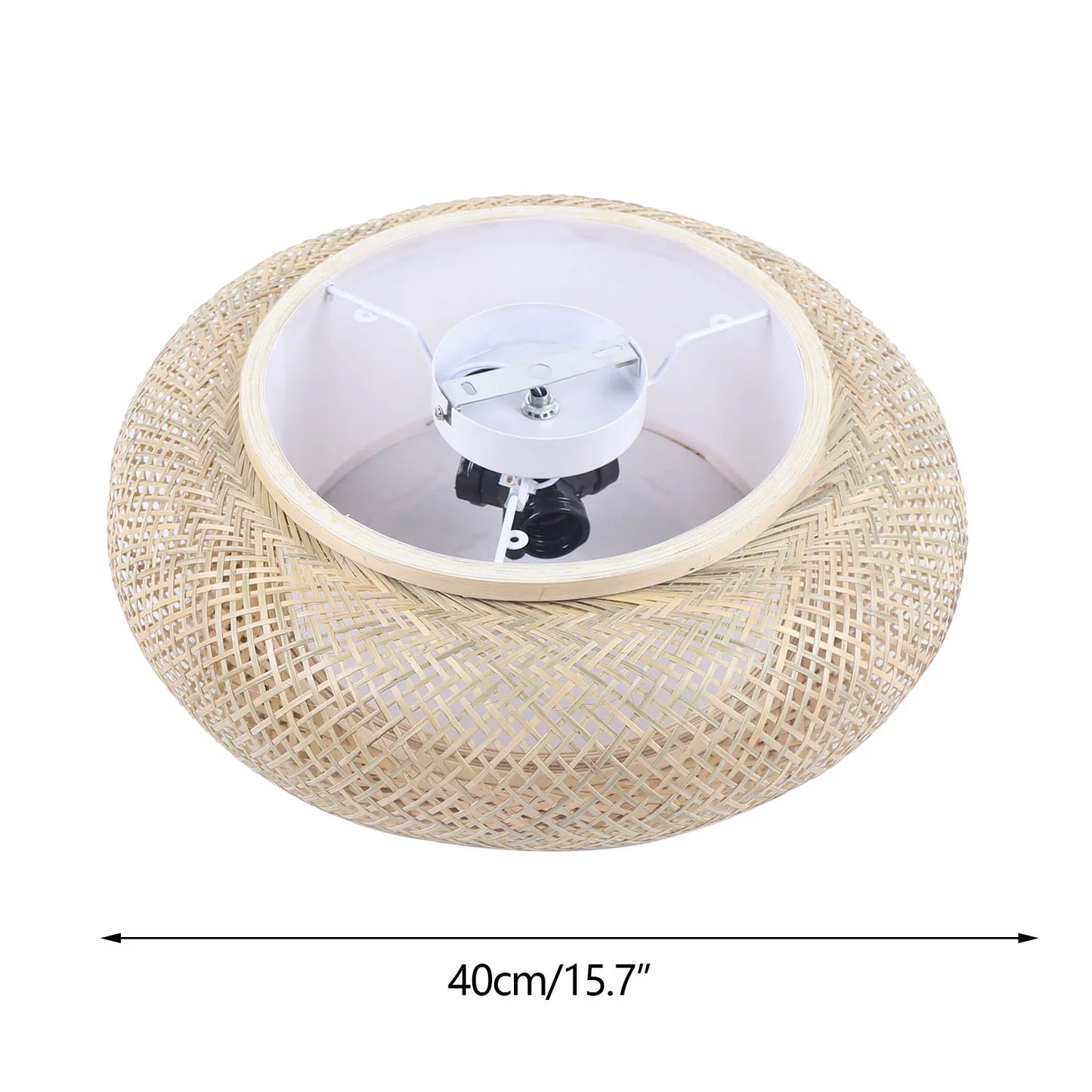 40cm/50cm Rattan Pendant Light - Modern Minimalist LED Ceiling Fan Lamp for Bedroom & Restaurant, Acrylic Design, Export Quality