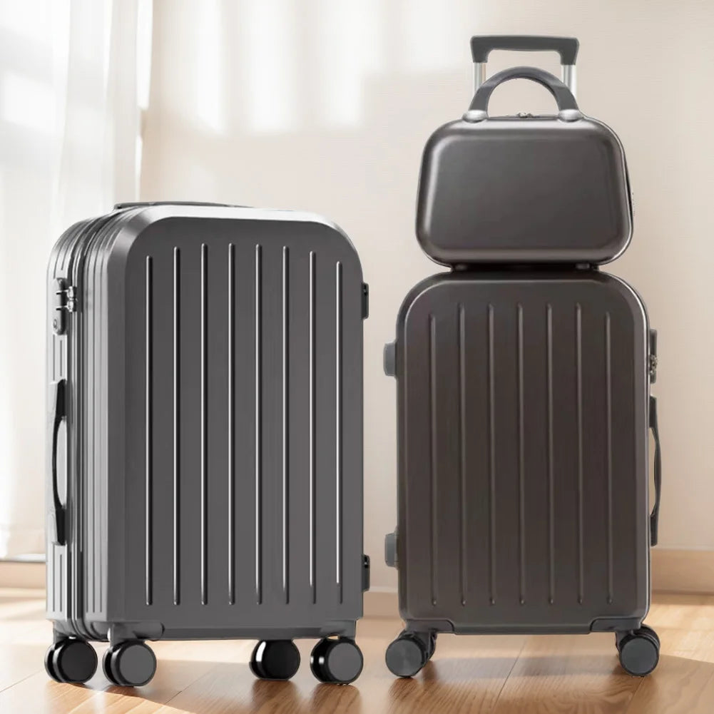 12 Inch 20 Inch 24 Inch Large Capacity Luggage Set with Spinner Wheels Travel Suitcase On Wheels Zipper Trolley Luggage Bag Case