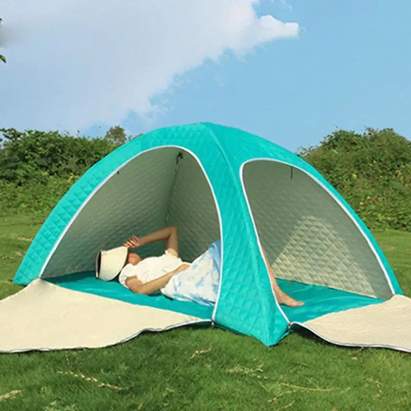 Outdoor Pop Up Tent winter Thickened warm cold protection tent Waterproof Portable Instant Camping Tent 1-2 People Travel Tent