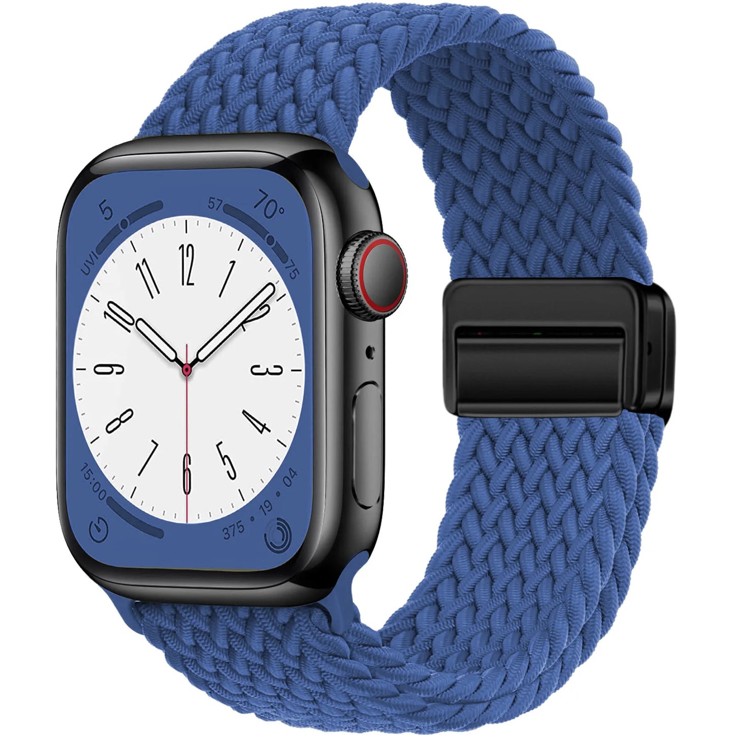 Nylon Braided Strap For Apple Watch Band 44mm 40mm 45mm 49mm 41mm 38mm magnetic buckle Bracelet iWatch series se 7 3 5 6 8 Ultra