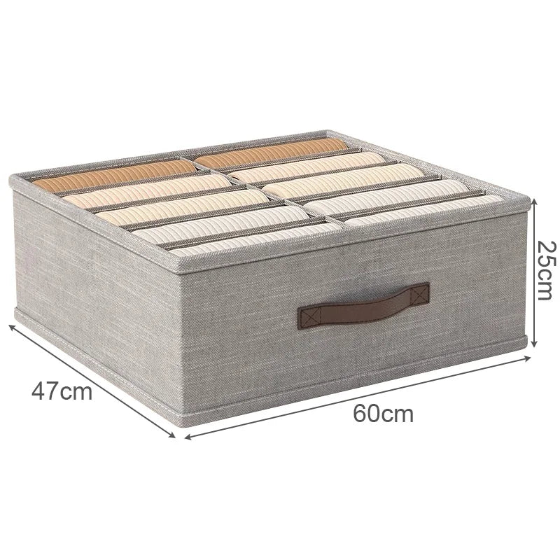 Wardrobe Clothes Storage Organizer Sweater T-Shirt Storage Box Thickened Pants Storage Box Underwear Socks Organizer For Home