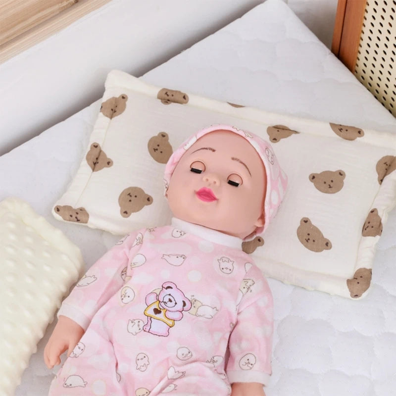 Babies Bedding Pillow Gentle Newborn Infant Pillow Lovely Designed for Newborns Comfort Sleep Pillow