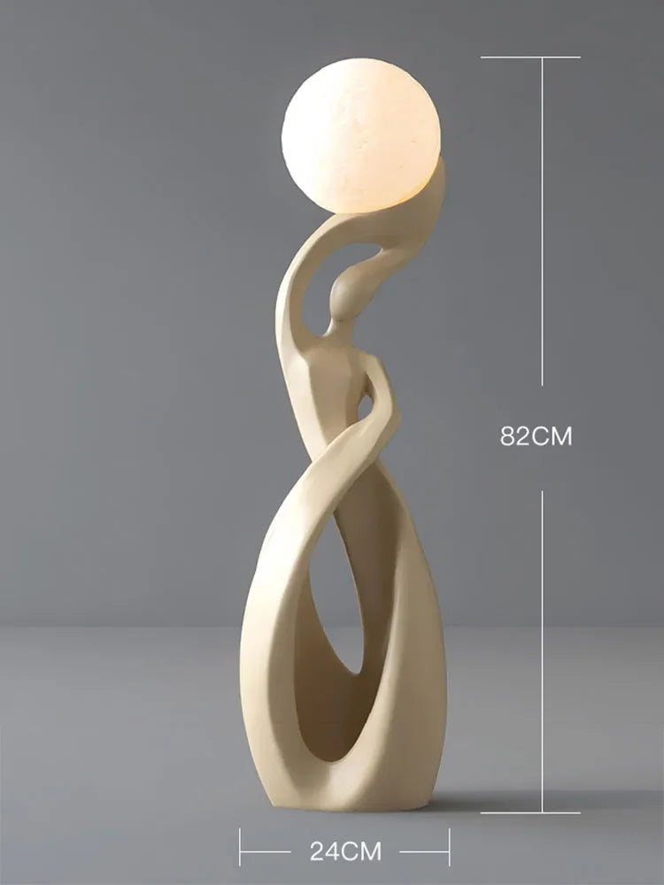 Sculpture 82cm Creative Abstract Art Ornament Lamp Luxury Living Room TV Cabinet Sofa Side Floor Decoration Home Decor Gift