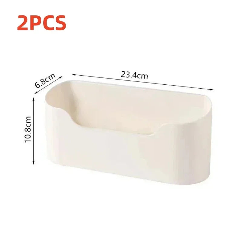 Kitchen Wall-mounted Adhesive  Rack Multifunctional Cabinet Door  Box Under Sink Drawer Shelf Bathroom Organizer Almacenamiento