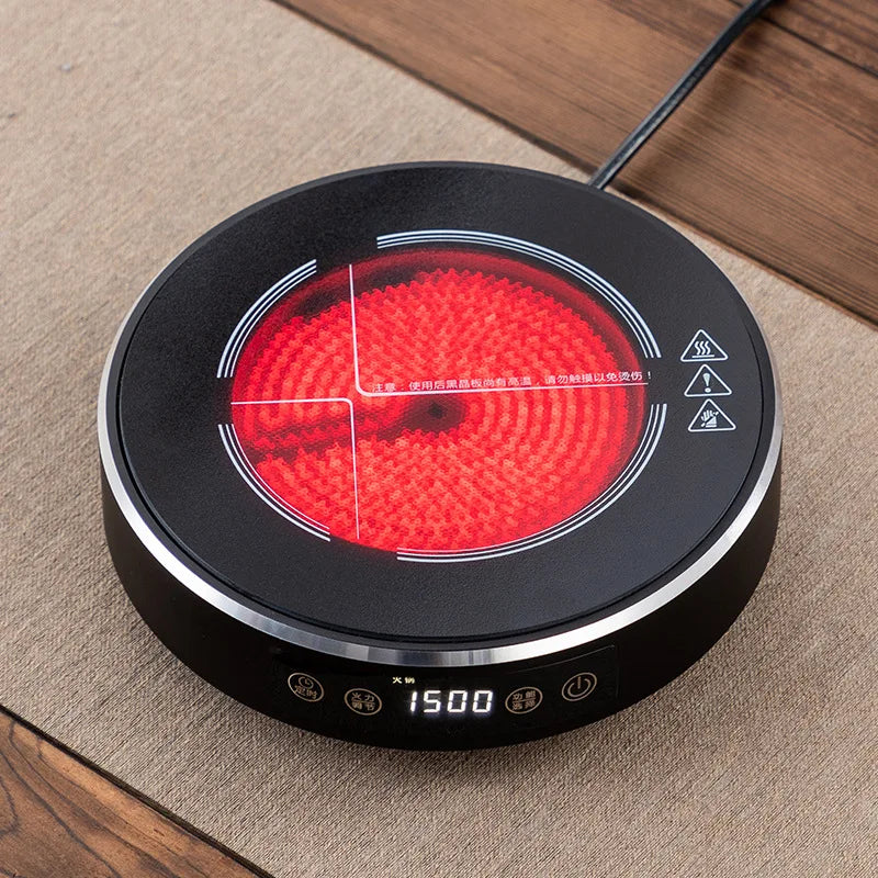 220V Electric Ceramic Stove Tea Stove Electric Hot Plate Heater Stove Heating Furnace Tea Maker 8 Gear Home Water Boiler 1500W