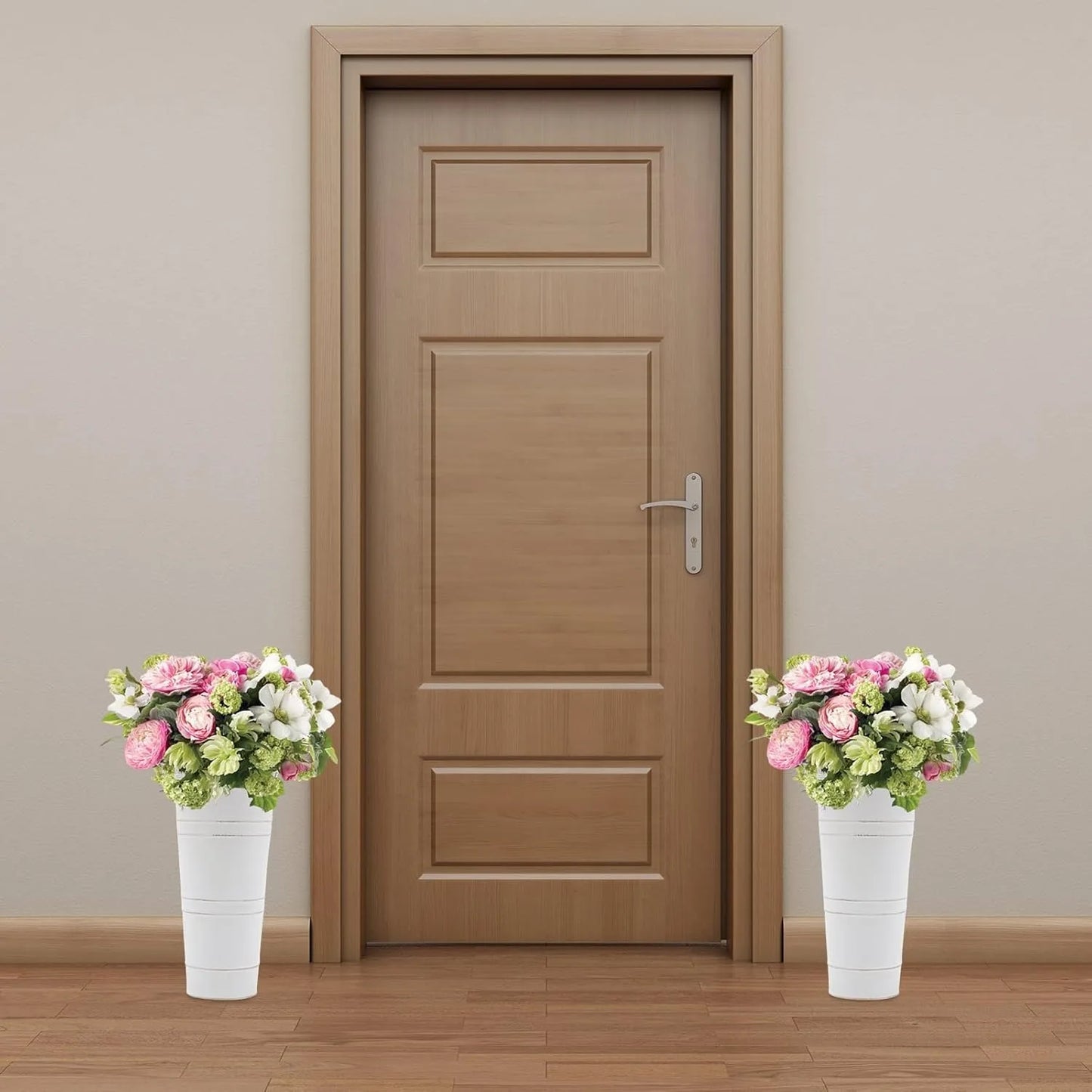 8PCS Metal Vases, Flower Vases for Bouquet, Home Farmhouse Vase Table Centerpiece Decoration for Wedding Party