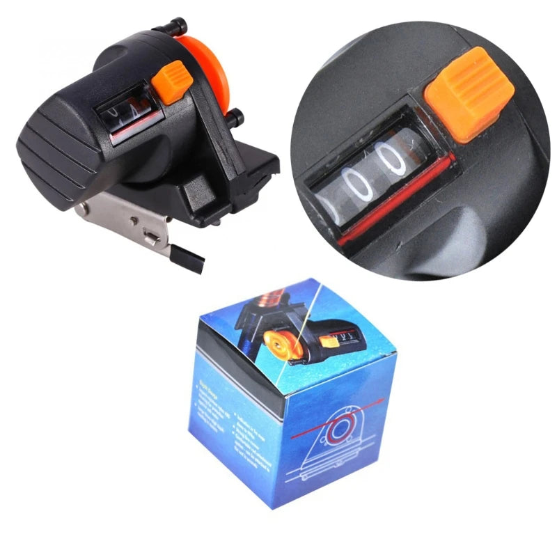 Fish Finder Wire Gauge 0-999M Portable Length Counter Tackle Fishing Line Depth Counter Digital Display Length Gauge