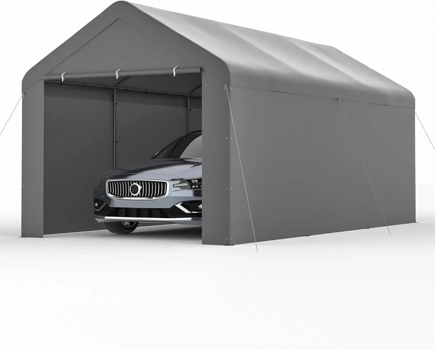 Carport 10x20 Car Ports Heavy Duty Carports Portable Garage Car Canopy Tent Outdoor Car Shelter (Grey)