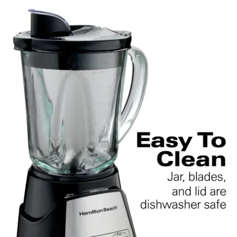 Hamilton Beach Power Elite Multi-Function Blender, 40 fl oz., 700 Watts, Black, New, 58148