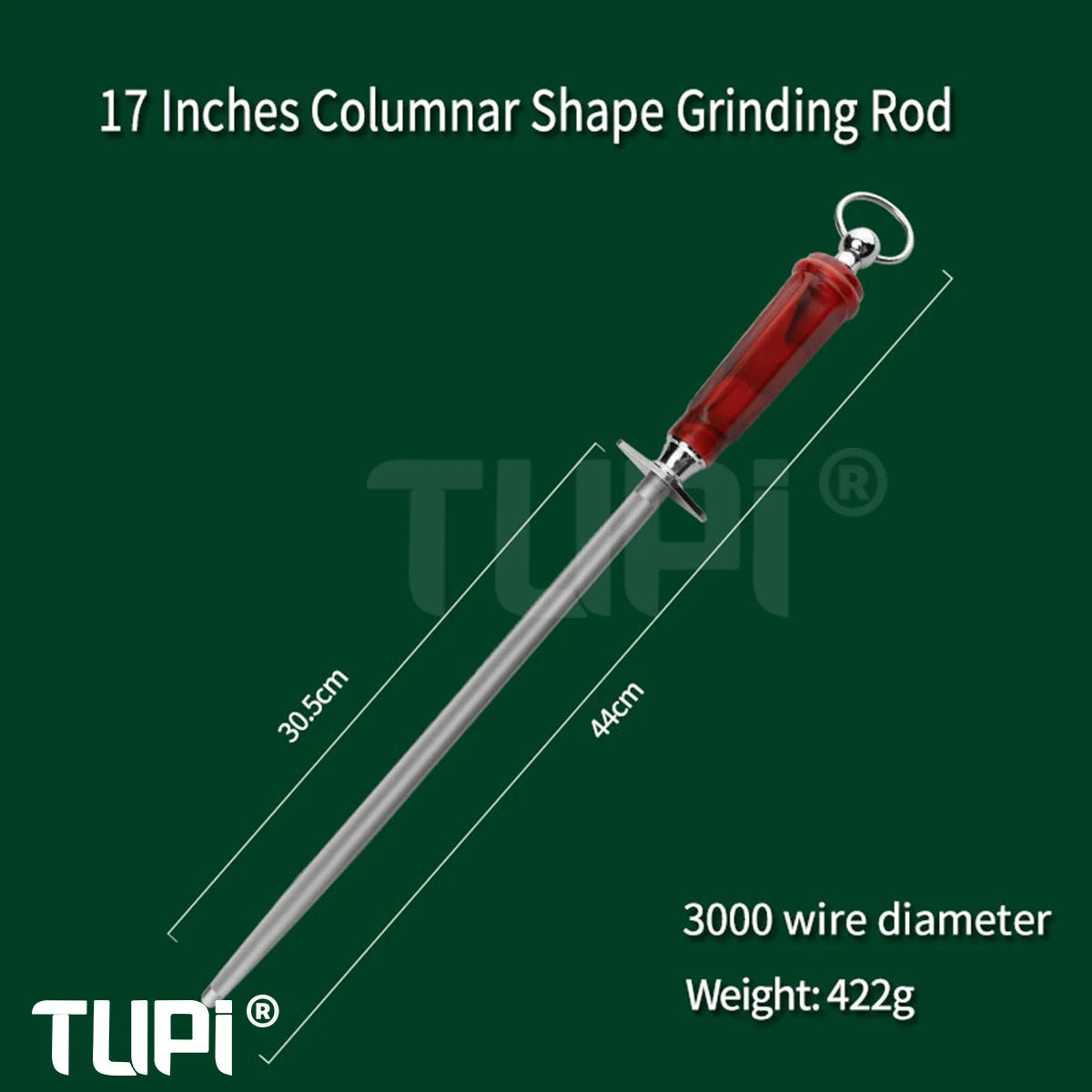 TUPI professional knife sharpener Chef Knife Sharpening Rod with comfort Handle Premium High Quality Steel Tool Kitchen Knives