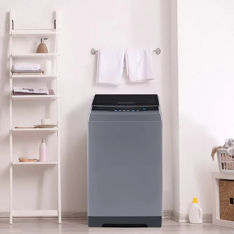 COMFEE’ 1.6 Cu.ft Portable Washing Machine, 11lbs Capacity Fully Automatic Compact Washer with Wheels, 6 Wash Programs