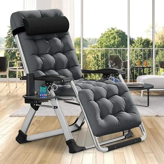 Comfy Chair, Folding Chair Recliner Chair for Bedroom and Living Room, Folding Reclining Patio Chairs Lounge Chair