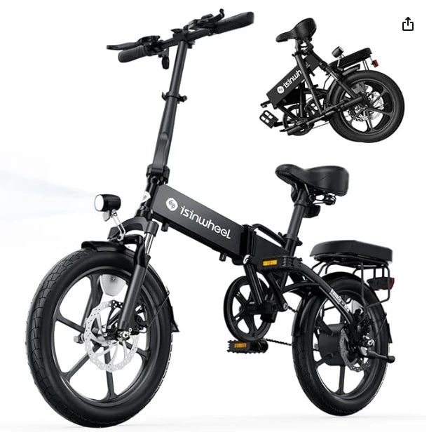 Electric Bike for Adults 500W Motor, 20 mph Folding Ebike, 14"/16"/20" Adults Electric Bicycles with Smart Uphill, 280.8Wh Batte