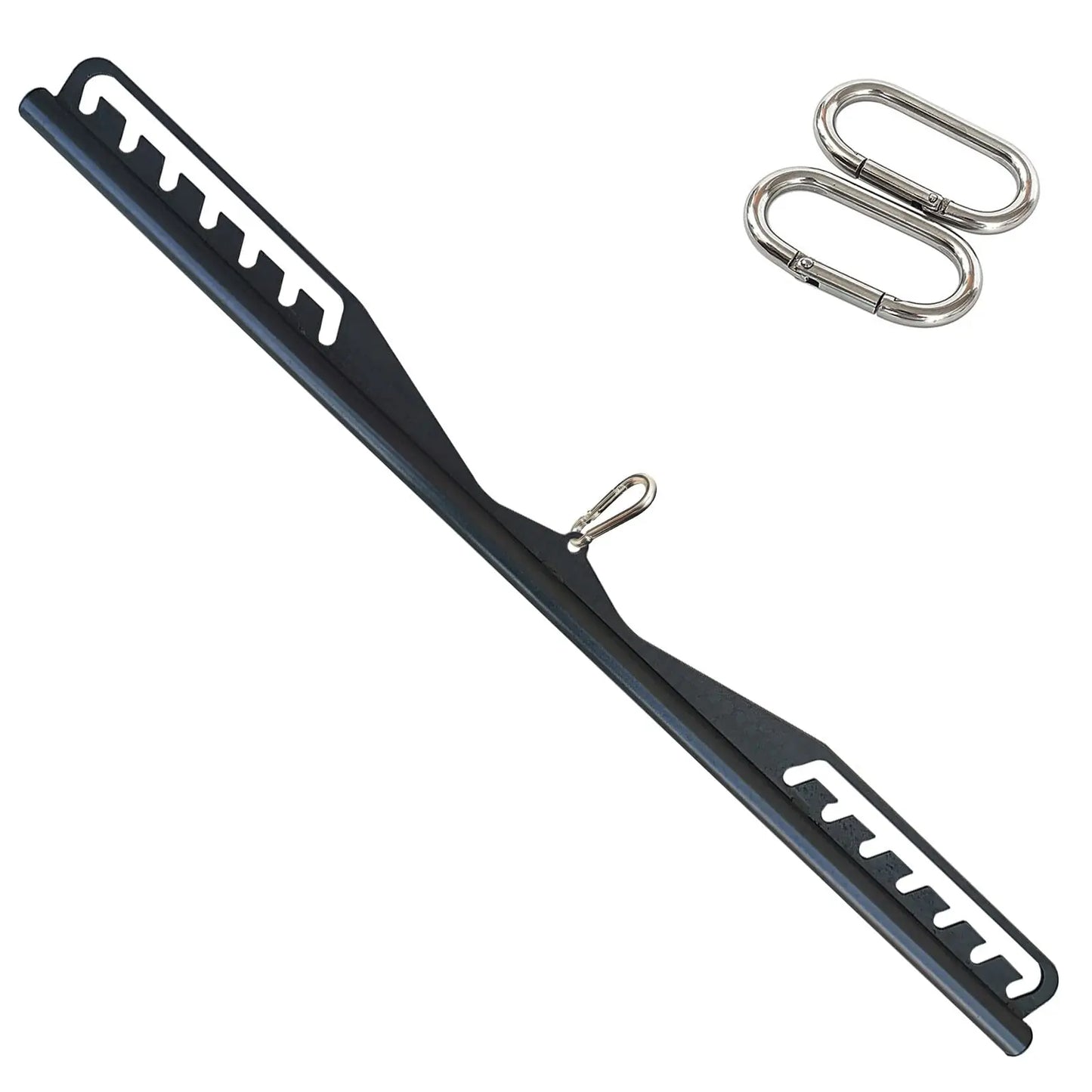 Adjustable Fitness Lat Pull Down Bar Gym Pulley Cable Machine Attachments Home Biceps Triceps Back Blaster Rowing Workout Handle