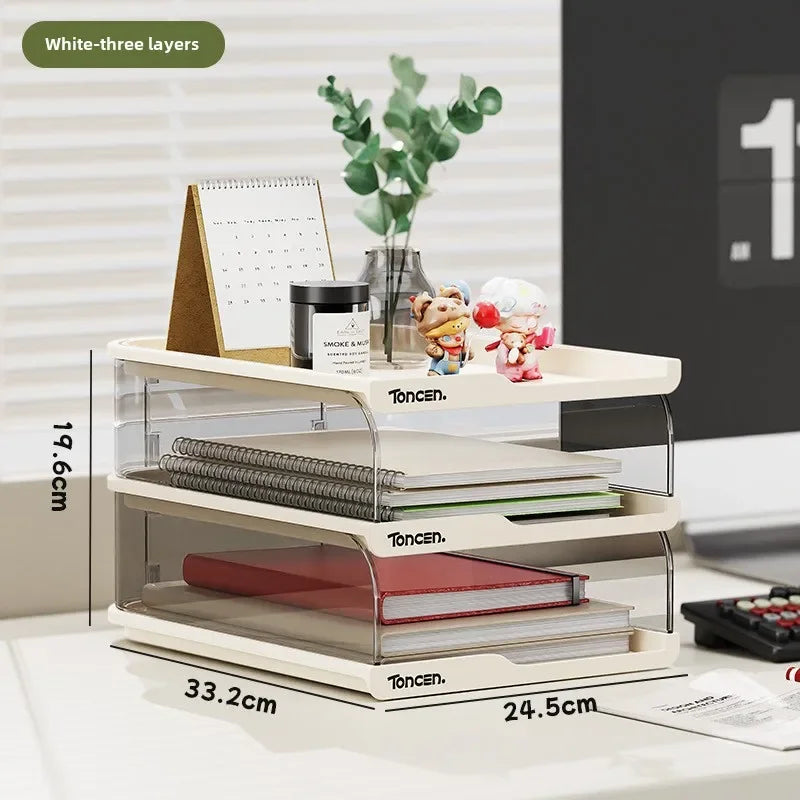 Frame File Organization Information Desktop Storage Rack Desk Storage File Basket Multi-Layer File Rack Folder Storage Box
