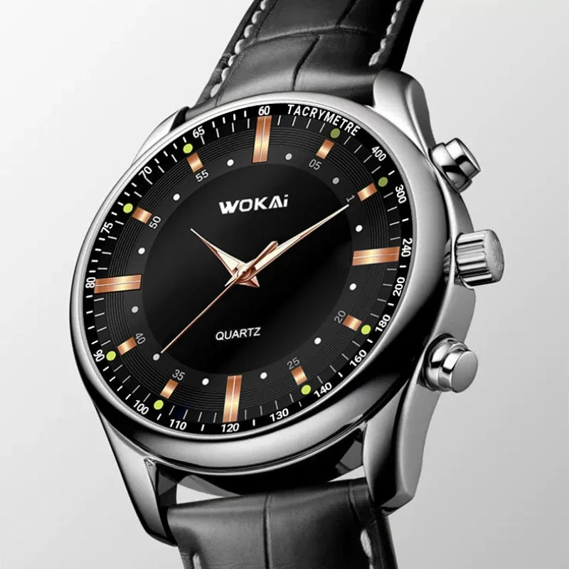 Luxury Brand Watch Men Quartz Watches Leather Strap Fashion Business Wristwatches Dropshipping Часы Мужские Reloj