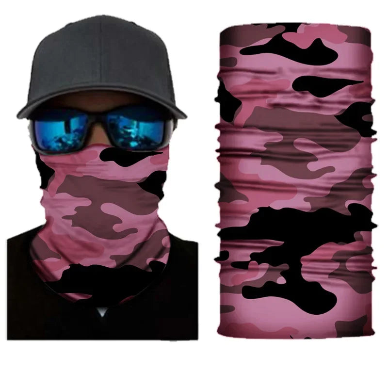 Outdoor Sport Camouflage Seamless Cycling Bandana Neck Gaiter Headband Fishing Hiking Balaclava Scarf Headwear Face Mask