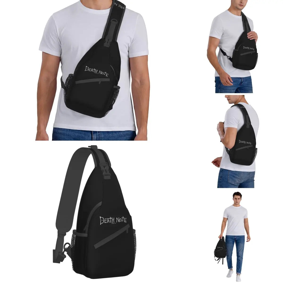 Death Note Anime Crossbody Sling Bags for Men Women Chest Bag japan manga Shoulder Backpack Daypack Hiking Outdoor Cycling Bag