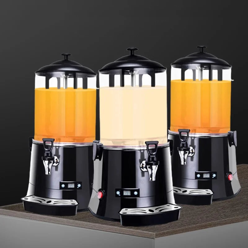 110V 220V Commercial Hot Chocolate Machine 10L Hot Drink Chocolate Dispenser Milk Tea Soy Bean Coffee Wine Dispenser