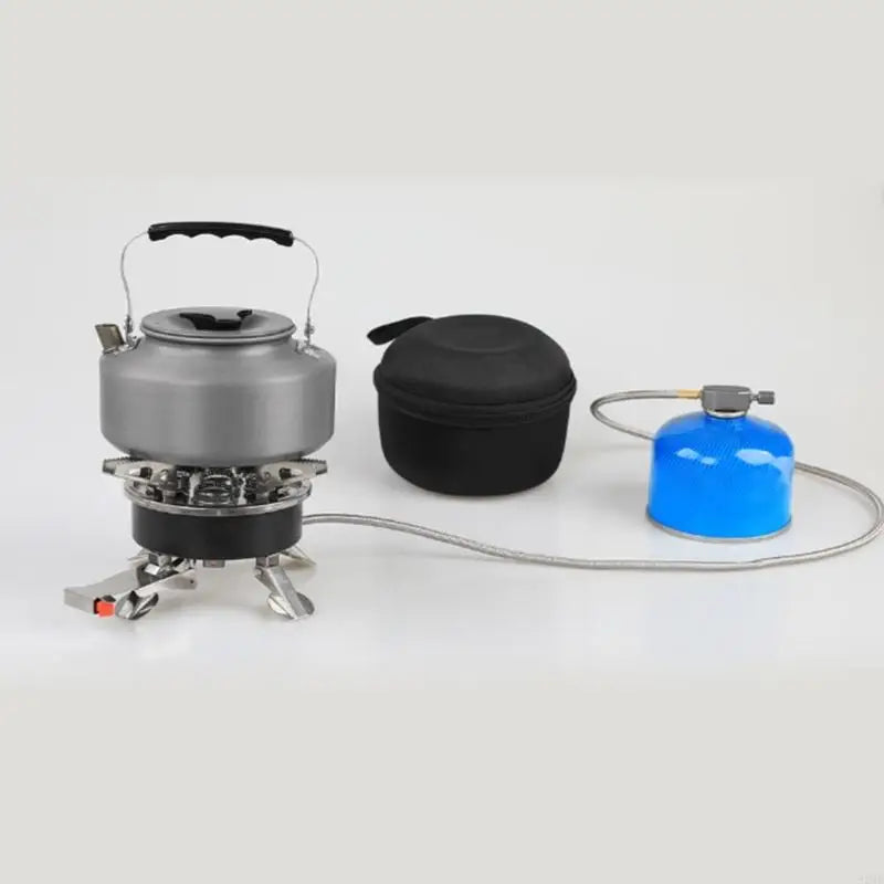 92ME Folded Stainless Steel 5 Head Cooker Hiking Garden Grills Side Burners Stove for Picnics and Family Gatherings