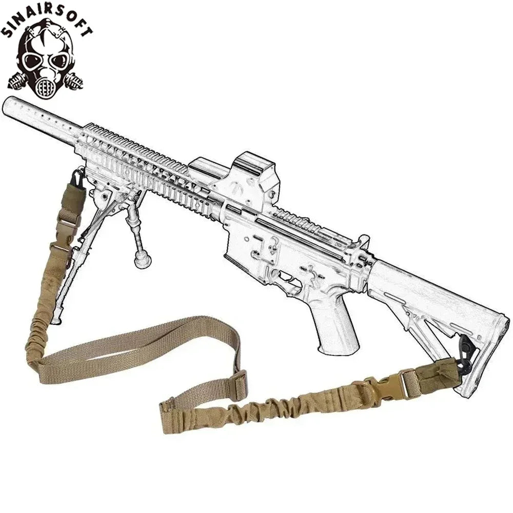 Tactical Shot Gun Belt Hunting Gear Double Point Gun Sling Shoulder Strap Rifle Rope Belt With Metal Buckle Hunt Accessories