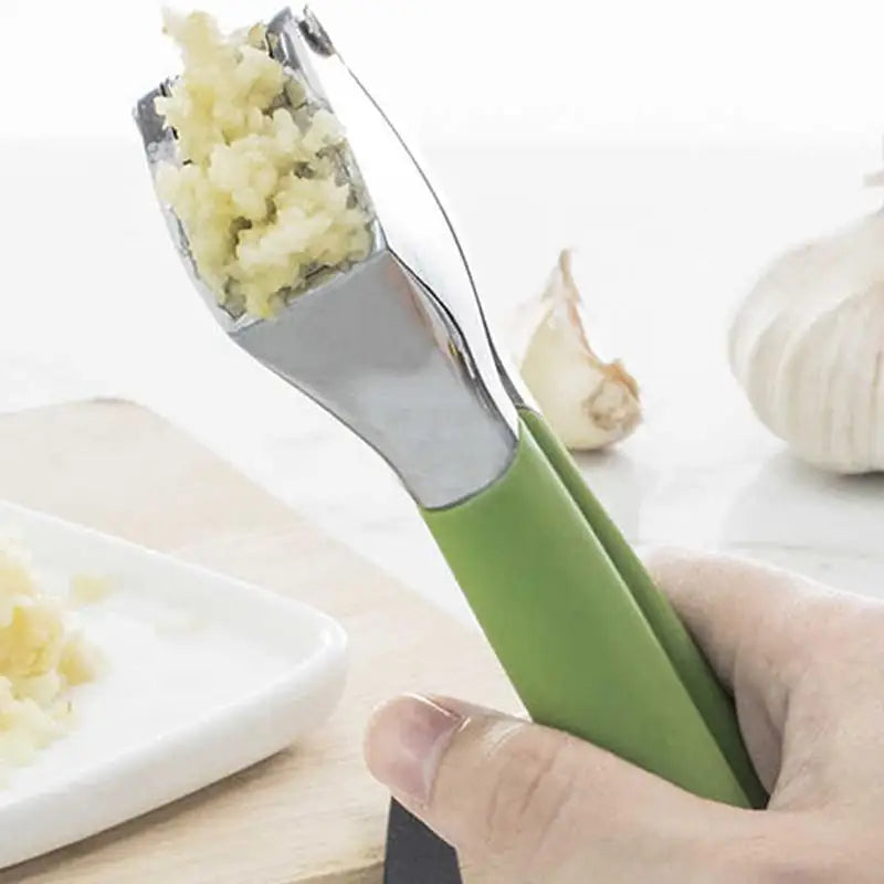 Garlic Press Crusher Mincer Kitchen Stainless Steel Garlic Manual Press Grinding Tool with Ergonomic Handle Kitchen Accessories