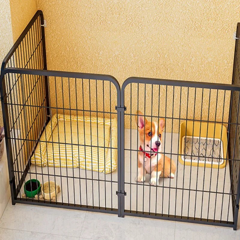 4/6 pcs 50x60cm Tube Frame antirust assembled metal dog fence panel enclosure cage guardrail ring portable