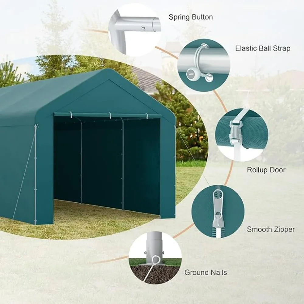 Car sheds car tents portable garages car waterproof and UV protected wedding tents garden shelters storage sheds Gazebos