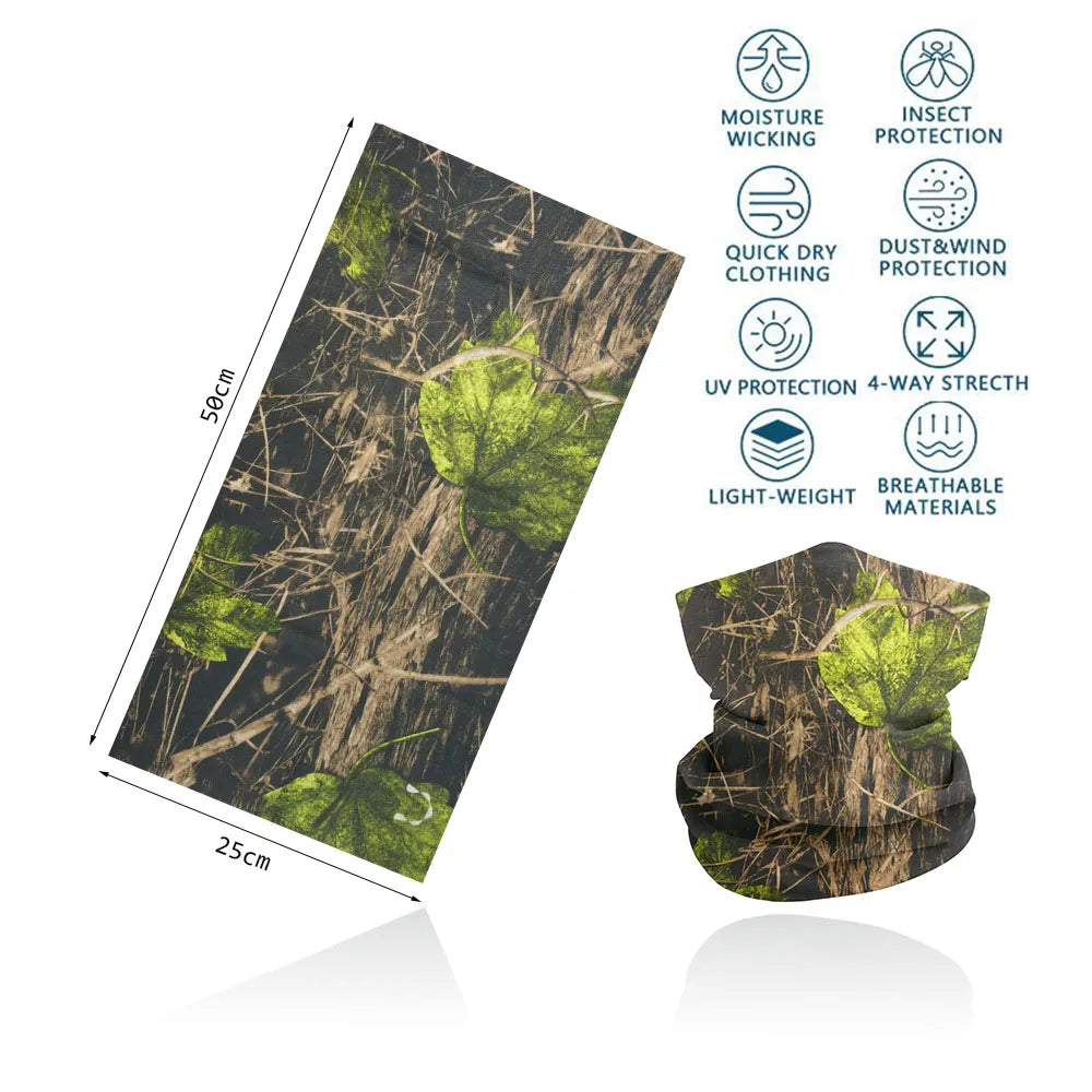 Camo Hunting Tactical Magic Bandana Camouflage Neck Gaiter Tube Mask Face Shield Hiking Scarfs Realtree Multifunctional Headwear