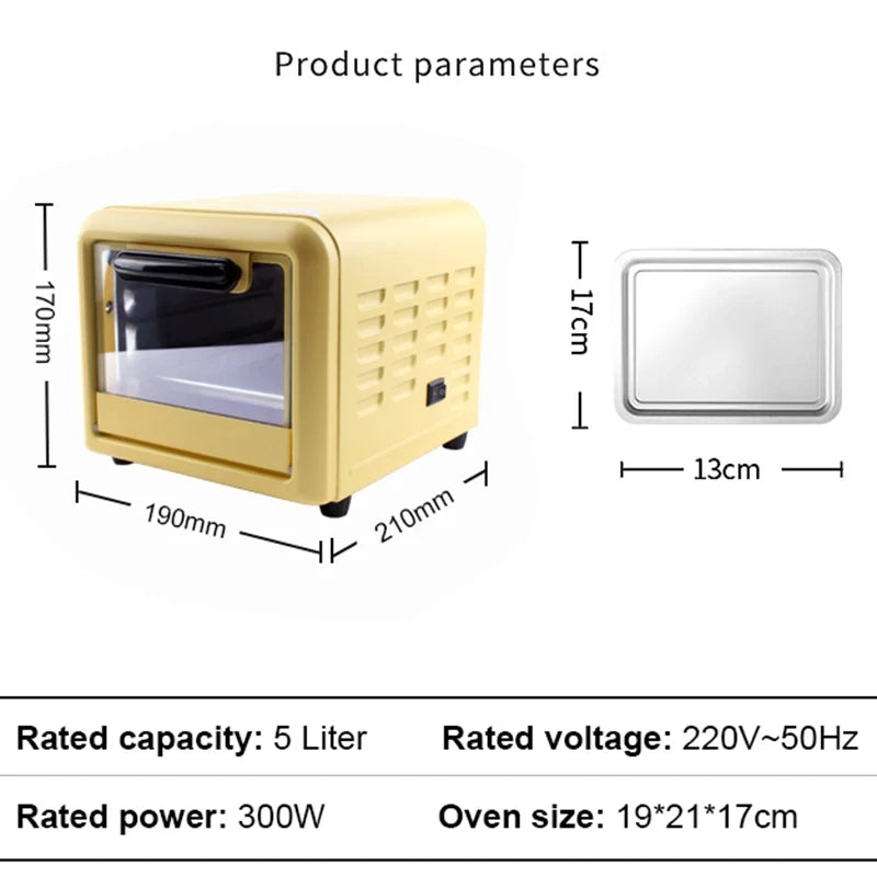Mini  Pizza Crepe Bakery Roast Oven Grill Breakfast Machine Cookies Cake Bread Maker Baking Toaster