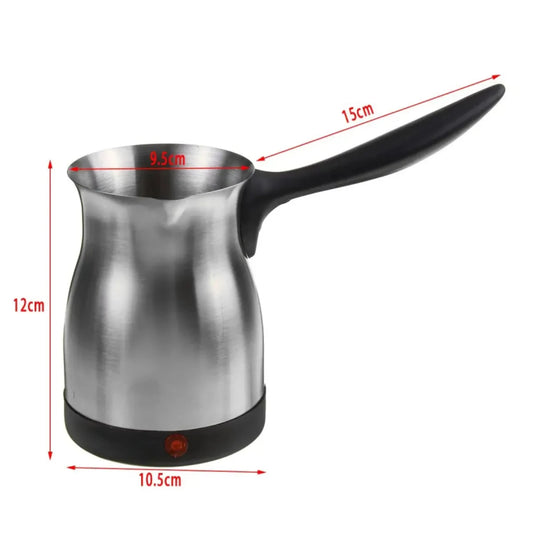 800W Portable Turkish Greek Coffee Machine Stainless Steel Moka Pot