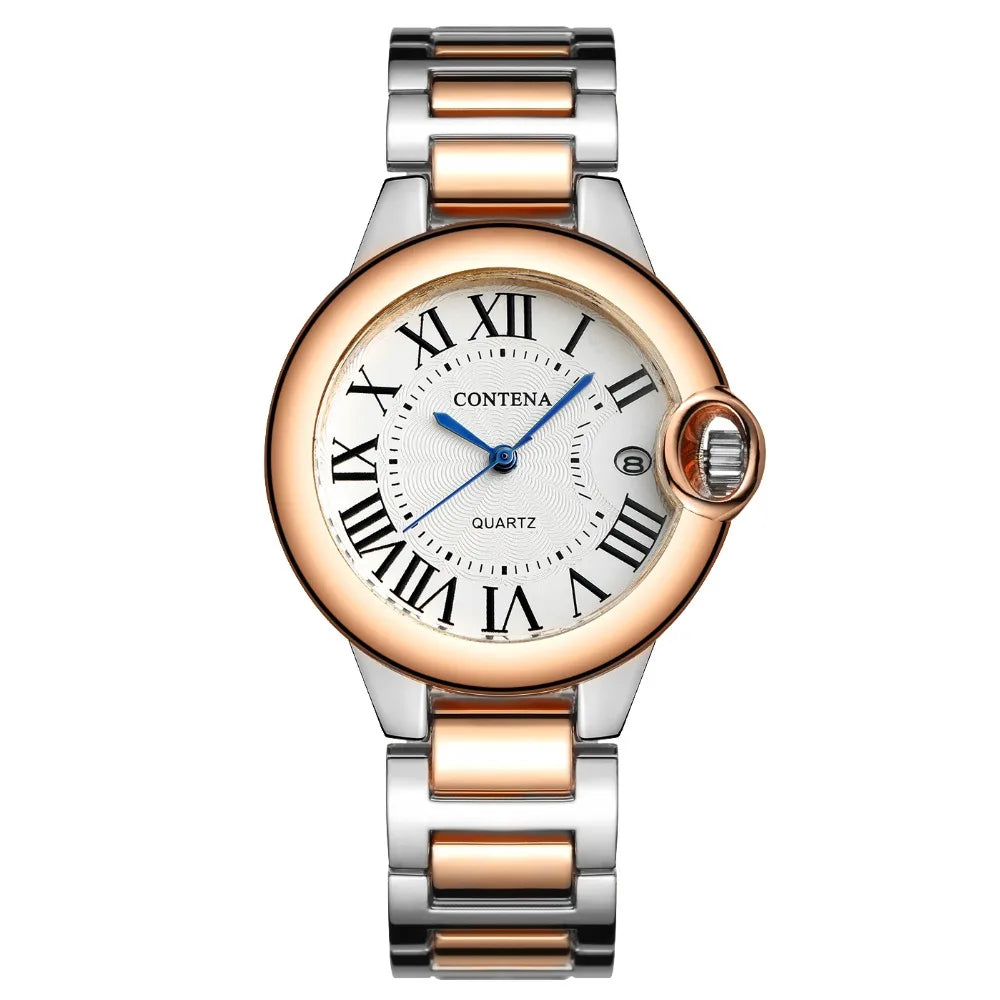 Luxury Top Brand Watches for Women 2023 Fashion Stainless Steel Women Quartz Watch Elegant Rose Gold Ladies Watch reloj mujer