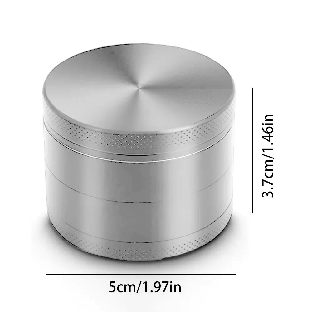 40/50mm Metal Herb Grinder Mill 4-Layers Spice Pepper Crusher Mortar Tobacco Herbal Raw Grinder Smoking Accessories Kitchen Tool