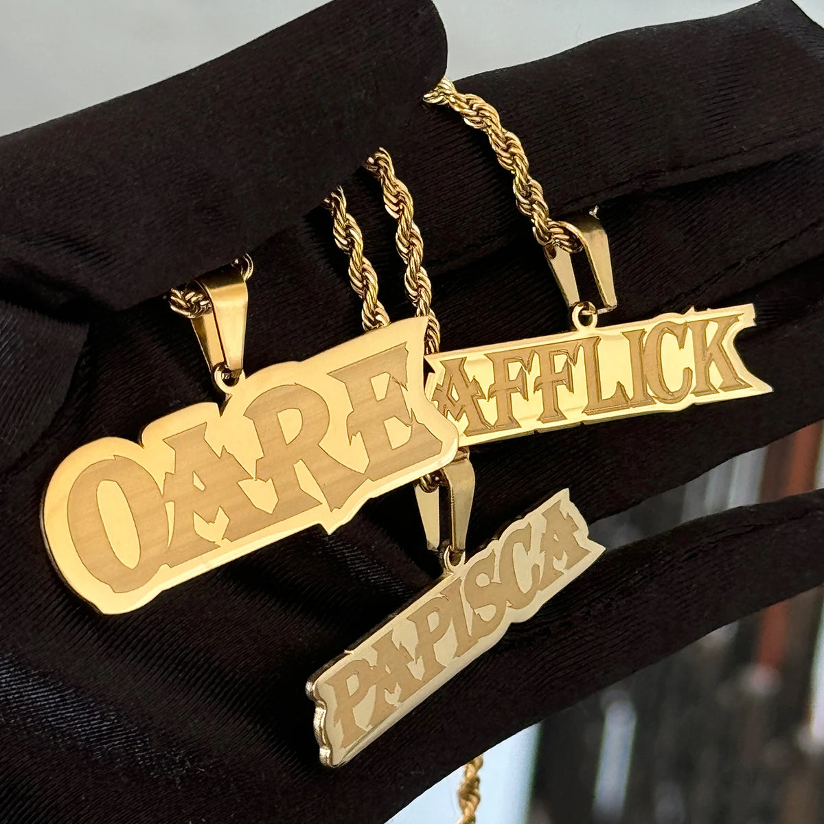 Stainless Steel Custom Name Necklace Personalized Hip Hop Letter Pendant Necklaces For Women Men Party Anniversary Gift Jewelry