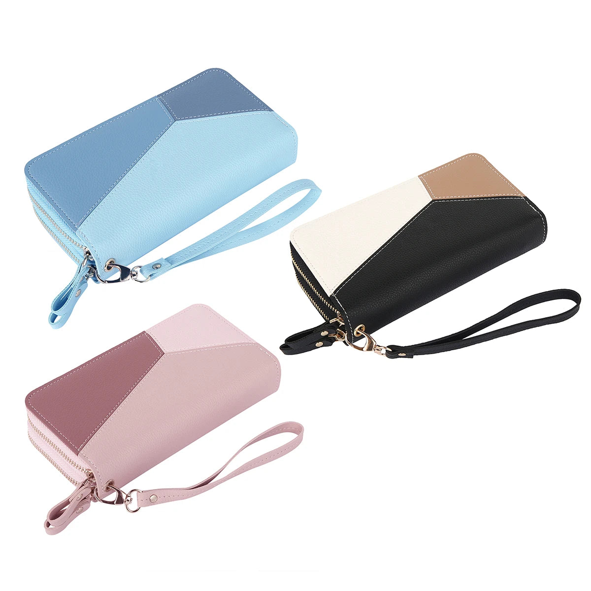 Women Fashion Short Wallet Ladies Leather Wallet Card Holder Foldable Portable Lady Coin Purse Multi-functional Bank Card Holder