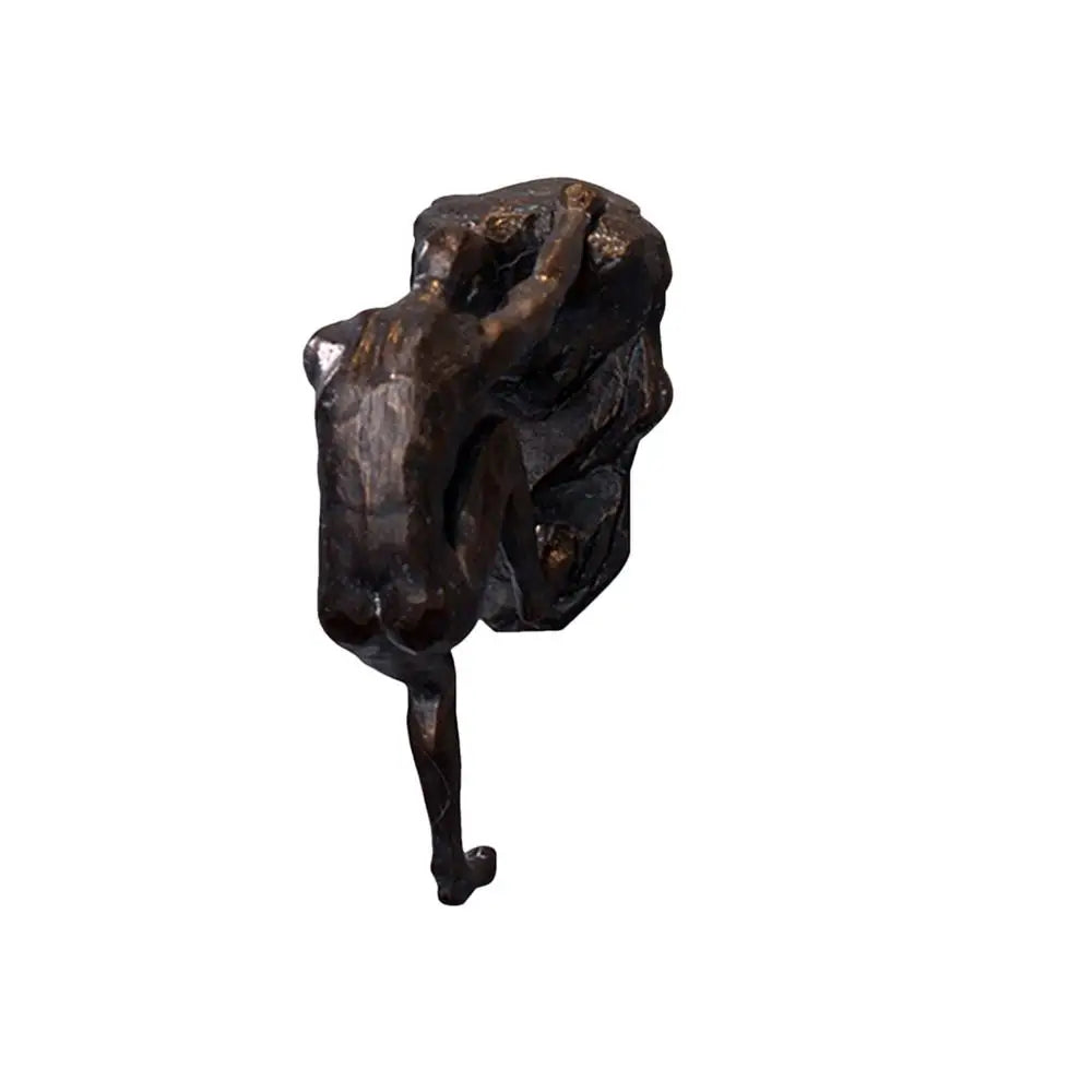Climbing Athlete Man Art Sports Wall Hanging Ornaments Home Figures Miniatures Rock Climbing Man Resin Sculptures Statue