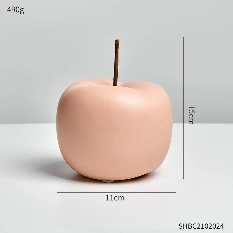 Fruit Statues and Statues Apple Sculptures  Figurines for Interior House Decorations Modern Home Decoration Luxury Room Decor