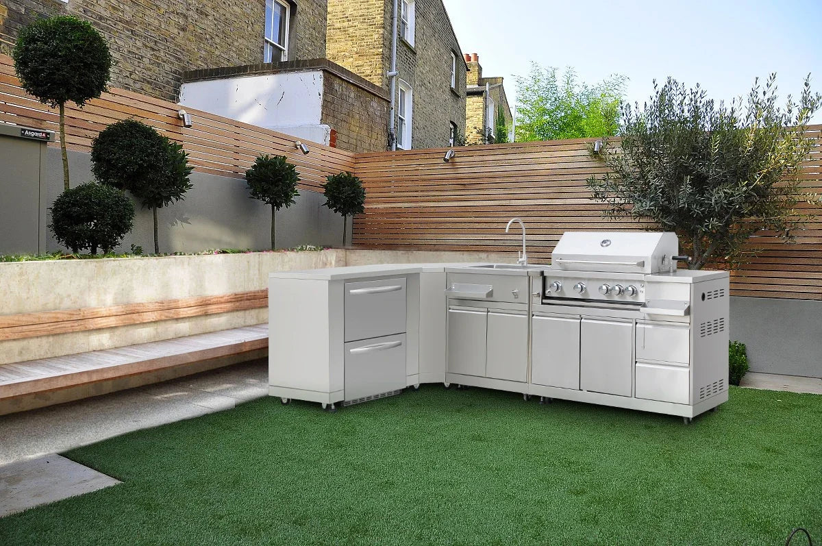Kitchen Outdoor Set Outdoor Kitchen Cabinets Bbq Island Modern Grey Kitchen Sink Faucet CN;ZHE