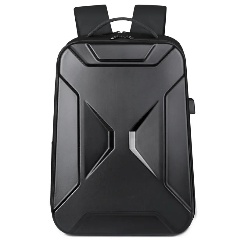 New Men's Large Capacity Hard shell Backpack ABS Leisure Backpack With USB Waterproof 17 inch Laptop Bag Business Travel Bag