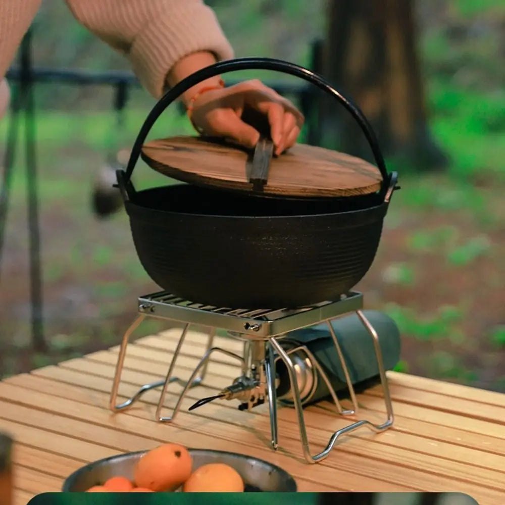 Portable Mini BBQ Grill Rack Adjustable Outdoor Stainless Steel BBQ Grill Durable Corrosion Resistan Grill Burn-er Stand