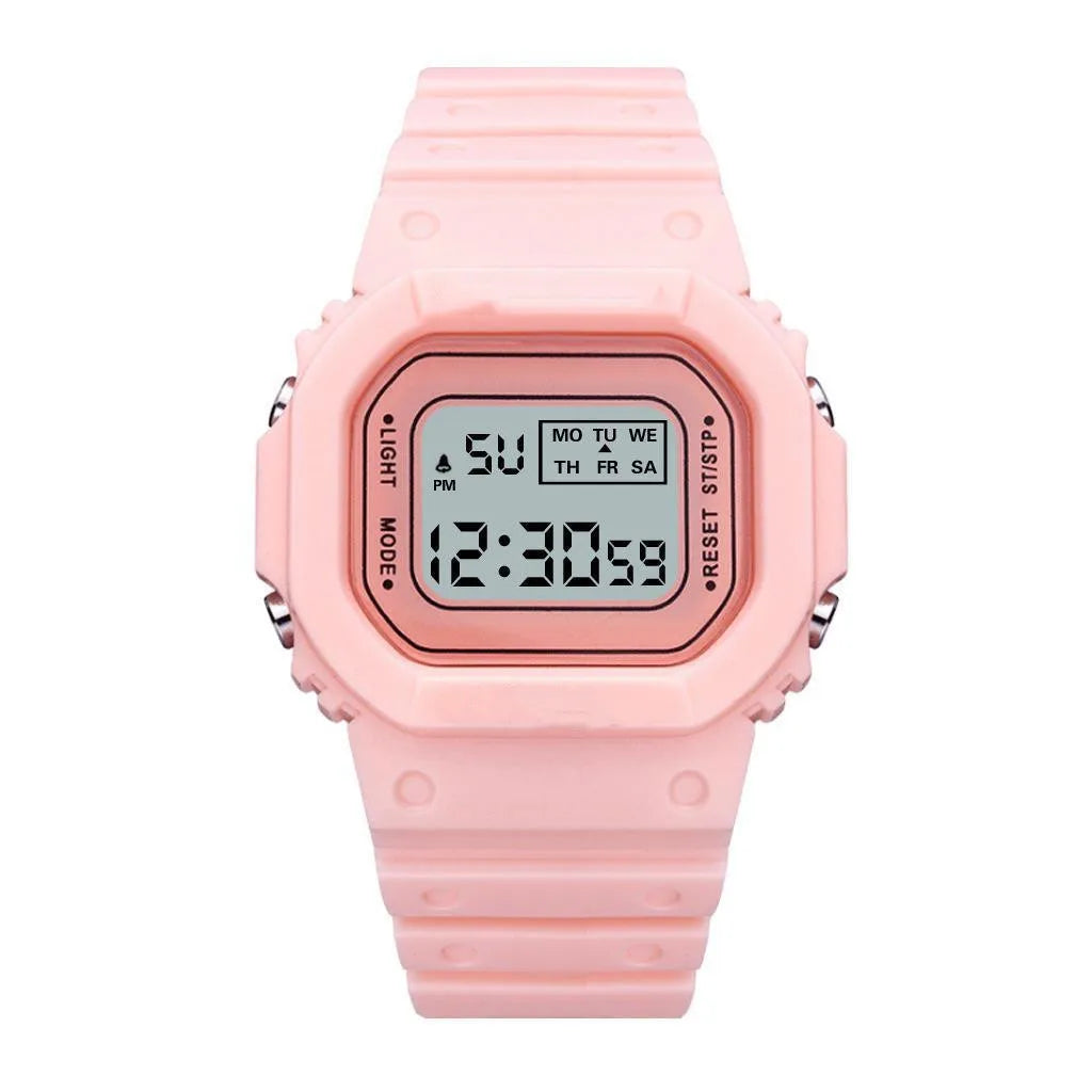 UTHAI CE117 Sports Electronic Watch Unisex Square Watches students Digital Wristwatch Waterproof Clock Bracelet For LED