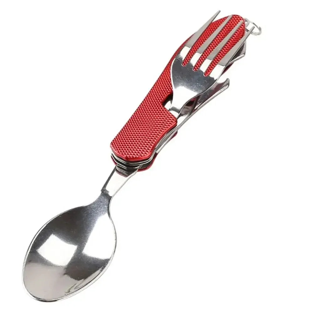 Foldable Tableware Combination Outdoor Portable Camping Set Flatware Kitchen and Home Folding Cutlery Picnic Dining Bar Garden