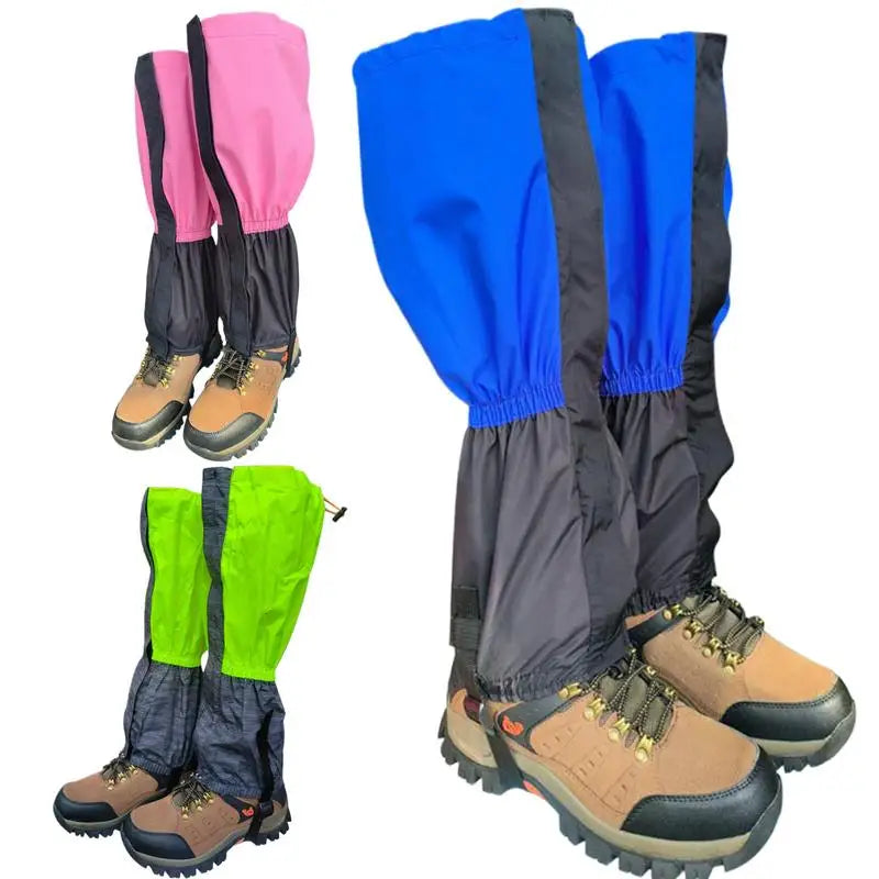 Waterproof Camping Leg Gaiters Hiking Boot Legging Shoes Gaiters Shoe Cover Adjustable Boot Gaiters For Snow Climbing Accessoriy
