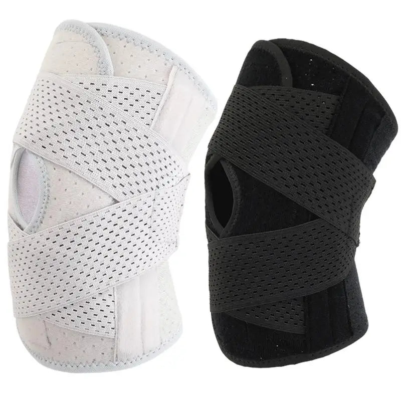 Hinged Knee Brace Adjustable Breathable Knee Compression Sleeve Wrap Non-Slip Knee Stabilizer Open Patella Support For Working